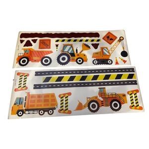 Construction Vehicle Wall Decals for Kids